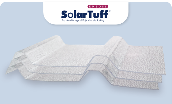 Solartuff Emboss corrugated polycarbonate