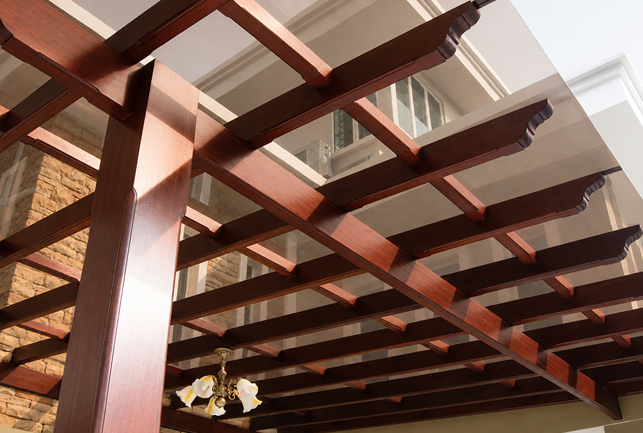 Carport polycarbonate awning